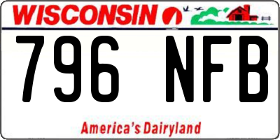 WI license plate 796NFB