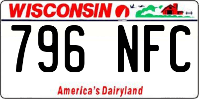 WI license plate 796NFC