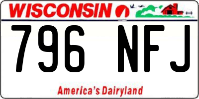 WI license plate 796NFJ