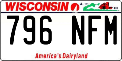 WI license plate 796NFM