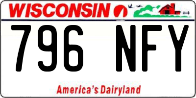 WI license plate 796NFY