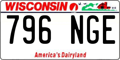 WI license plate 796NGE