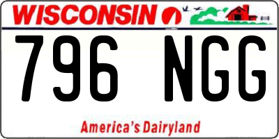WI license plate 796NGG