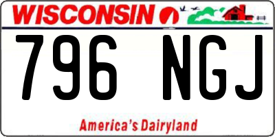WI license plate 796NGJ