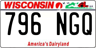 WI license plate 796NGQ