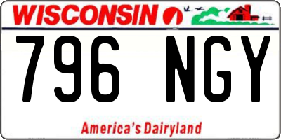 WI license plate 796NGY