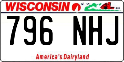 WI license plate 796NHJ
