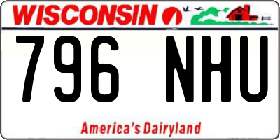 WI license plate 796NHU
