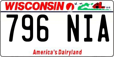 WI license plate 796NIA