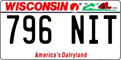 WI license plate 796NIT