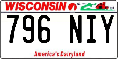 WI license plate 796NIY