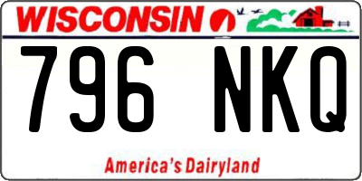 WI license plate 796NKQ