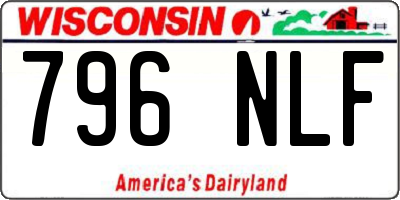 WI license plate 796NLF