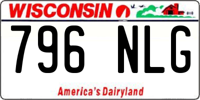 WI license plate 796NLG