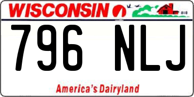 WI license plate 796NLJ