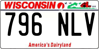WI license plate 796NLV