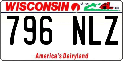 WI license plate 796NLZ