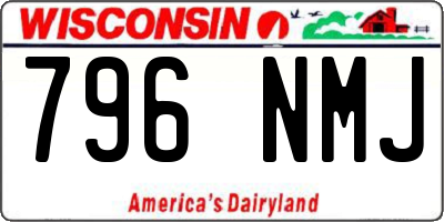 WI license plate 796NMJ