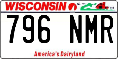 WI license plate 796NMR