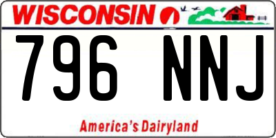 WI license plate 796NNJ