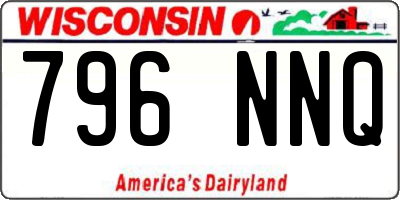 WI license plate 796NNQ