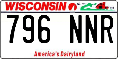 WI license plate 796NNR