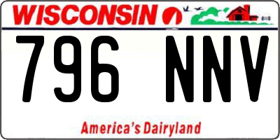WI license plate 796NNV