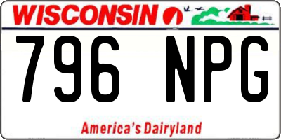 WI license plate 796NPG