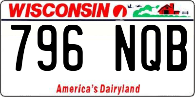 WI license plate 796NQB