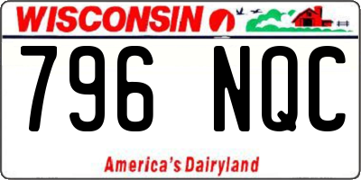 WI license plate 796NQC