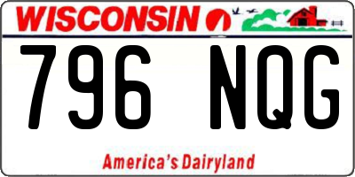 WI license plate 796NQG