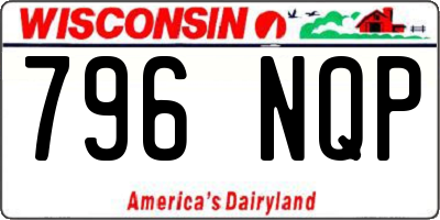 WI license plate 796NQP