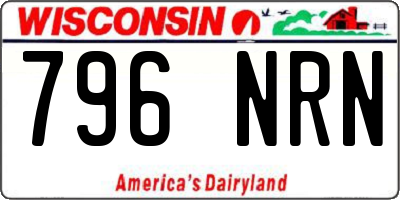 WI license plate 796NRN