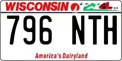 WI license plate 796NTH