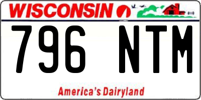 WI license plate 796NTM