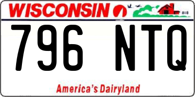 WI license plate 796NTQ