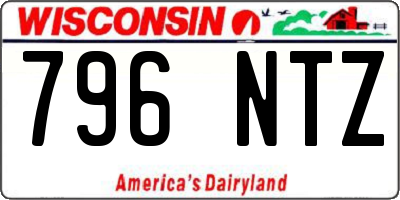 WI license plate 796NTZ