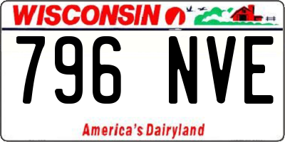 WI license plate 796NVE