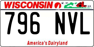 WI license plate 796NVL