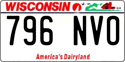 WI license plate 796NVO