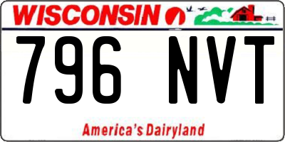 WI license plate 796NVT