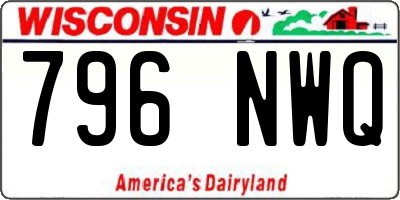 WI license plate 796NWQ