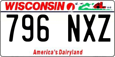WI license plate 796NXZ