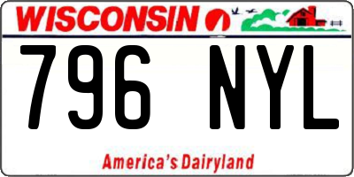 WI license plate 796NYL