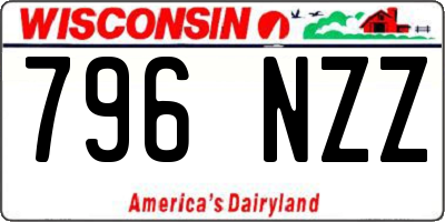 WI license plate 796NZZ