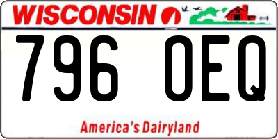 WI license plate 796OEQ