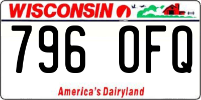 WI license plate 796OFQ