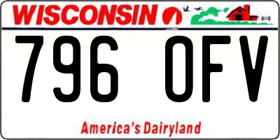 WI license plate 796OFV