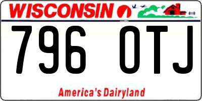 WI license plate 796OTJ