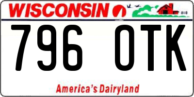 WI license plate 796OTK